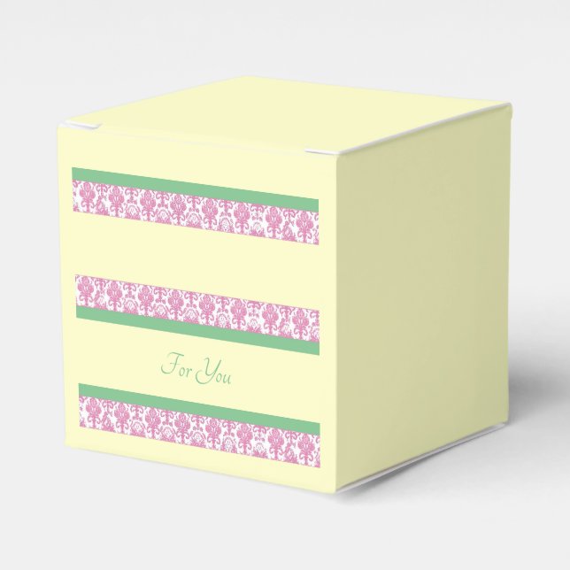 Lavender Personalised Favour Box (Front Side)