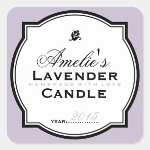 LAVENDER PERSONALIZED SOAP & CANDLE STICKER