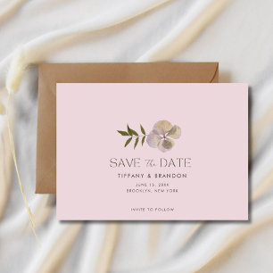 Lavender Photo Garden Wedding Save The Date