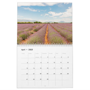 Lavender Photos from France Home Decor Calendar