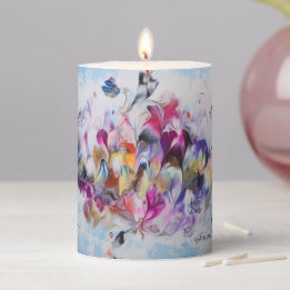 Lavender Pillar Candle