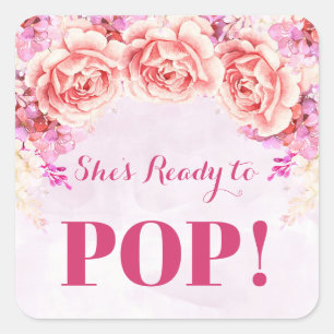 Lavender Pink Flowers Ready to Pop Favour Tags