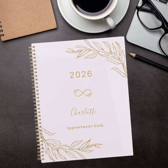 Lavender pink gold botanical foliage elegant planner (Creator Uploaded)