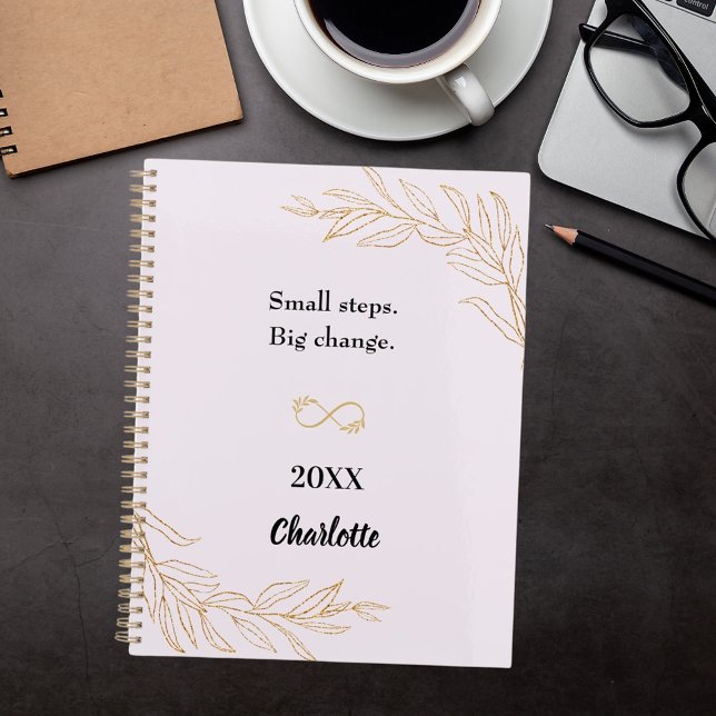 Lavender pink gold foliage motivational quote 2026 planner (Creator Uploaded)