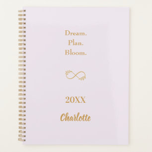 Lavender pink gold motivational quote 2026 planner