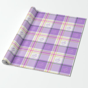 Lavender & Pink Happy Easter Wrapping Paper