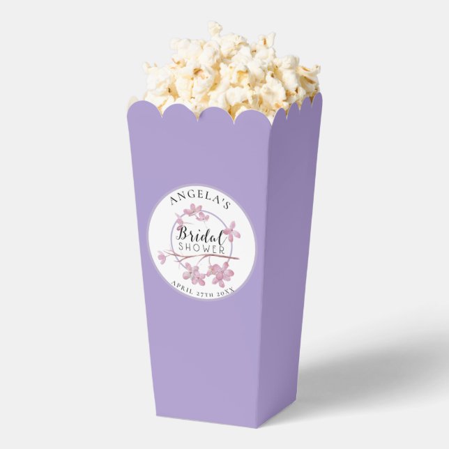 Lavender Pink Lilac  Bridal Shower  Favour Box (Popped)
