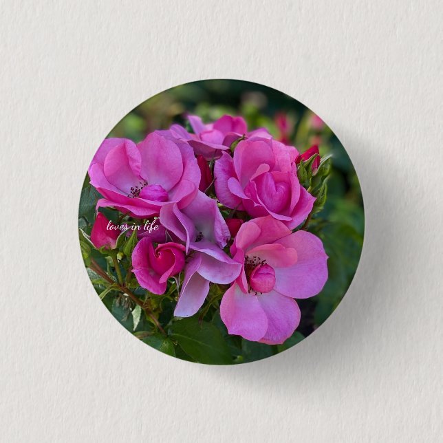  lavender Pink Rose 3 Cm Round Badge (Front)