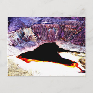 Lavender Pit Mine Abstract Design Postcard