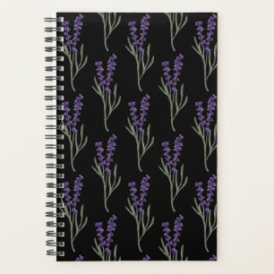Lavender Planner - Black Pattern