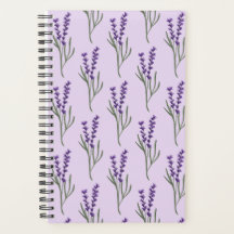 Lavender Planner - Purple Pattern