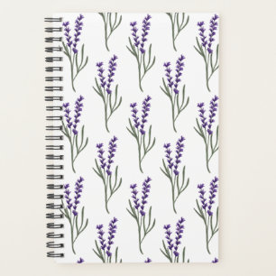 Lavender Planner - White Pattern