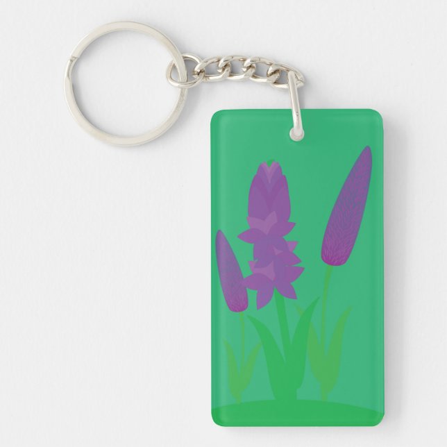 Lavender Plants Key Ring (Front)