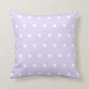Lavender Polka Dot Cushion