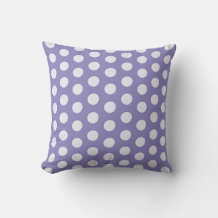 Lavender Polka Dot Pattern Cushion