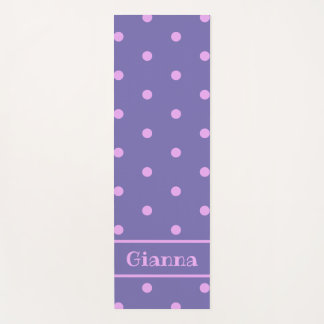Lavender Polka Dot Yoga Mat