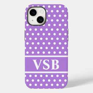 Lavender Polka Dots Case-Mate iPhone 14 Case