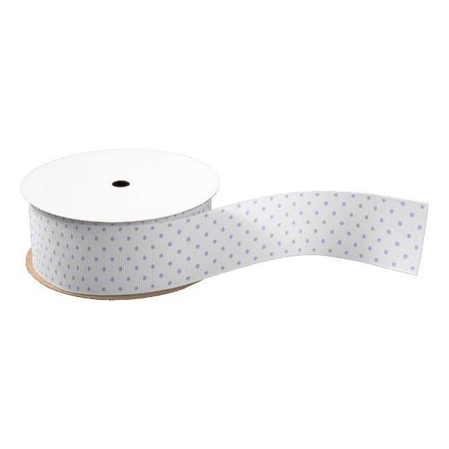 LAVENDER POLKA DOTS | RIBBON GROSGRAIN RIBBON (Spool)