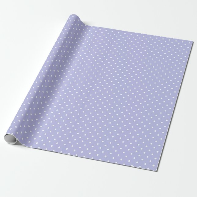 LAVENDER POLKA DOTS | WRAPPING PAPER (Unrolled)