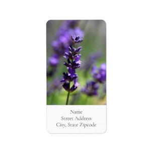 Lavender Portrait Label