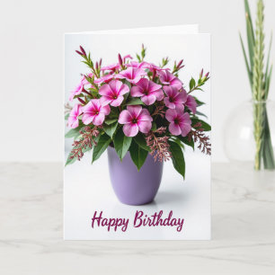 Lavender Pot Birthday Card