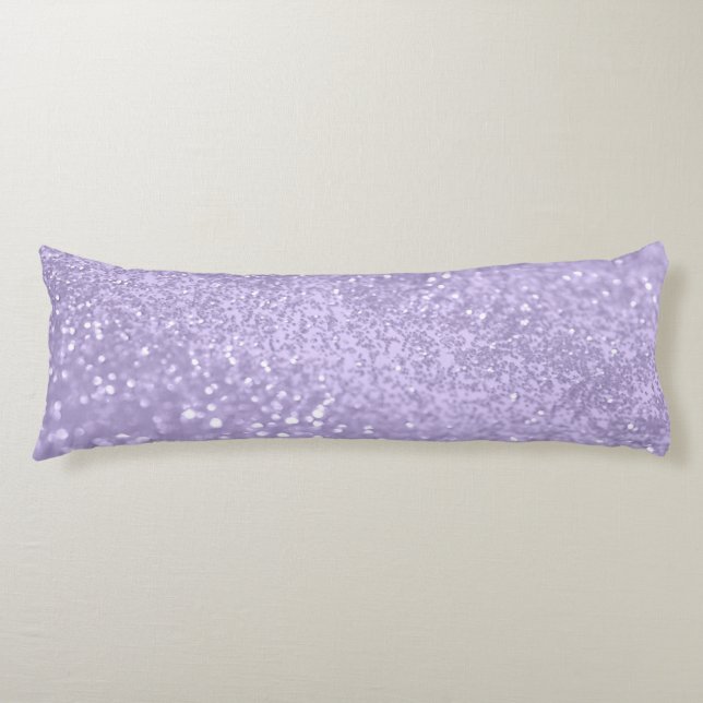 Lavender Princess Glitter #1 (Faux Glitter)  Body Cushion (Front)