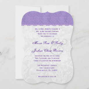 Lavender Purple and Silver Wedding Template V2A