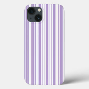 Lavender purple and white candy stripes Case-Mate  iPhone 13 Case