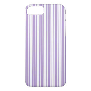 Lavender purple and white candy stripes iPhone 8/7 case