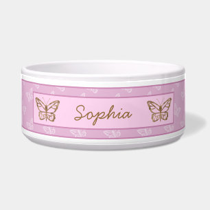 Lavender Purple Butterfly With Faux Gold Foil Look