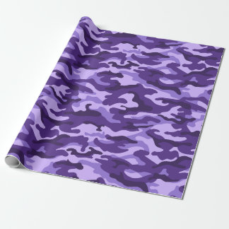 Lavender Purple  Camouflage Style  Wrapping Paper