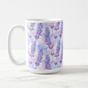 Lavender Purple Floral Aesthetic Cottagecore  Coffee Mug