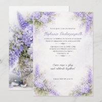 Lavender Purple Floral Clusters Birthday Party |
