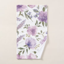 Lavender Purple Floral Watercolor Botanical