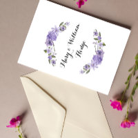 Lavender purple florals 50th wedding anniversary