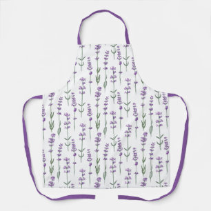 Lavender Purple Flower Apron