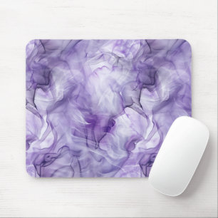 Lavender Purple Fluid Smoke Marble Mouse Mat