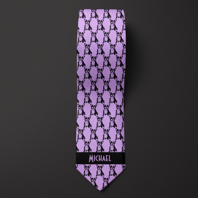 Lavender Purple French Bulldog Tie (Creator Uploaded)