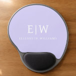 Lavender Purple Girly Script Monogram Name Modern Gel Mouse Mat<br><div class="desc">Lavender Purple Monogram Add Your Own Name Mousepad (Mouse Pad). This makes the perfect sweet 16 birthday,  wedding,  bridal shower,  anniversary,  baby shower or bachelorette party gift for someone that loves glam luxury and chic styles.</div>