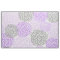 Lavender Purple Grey Modern Dahlia floral print