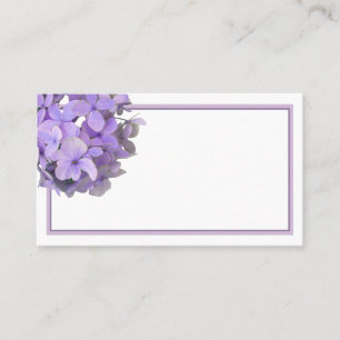 Lavender Purple Hydrangea Business Card