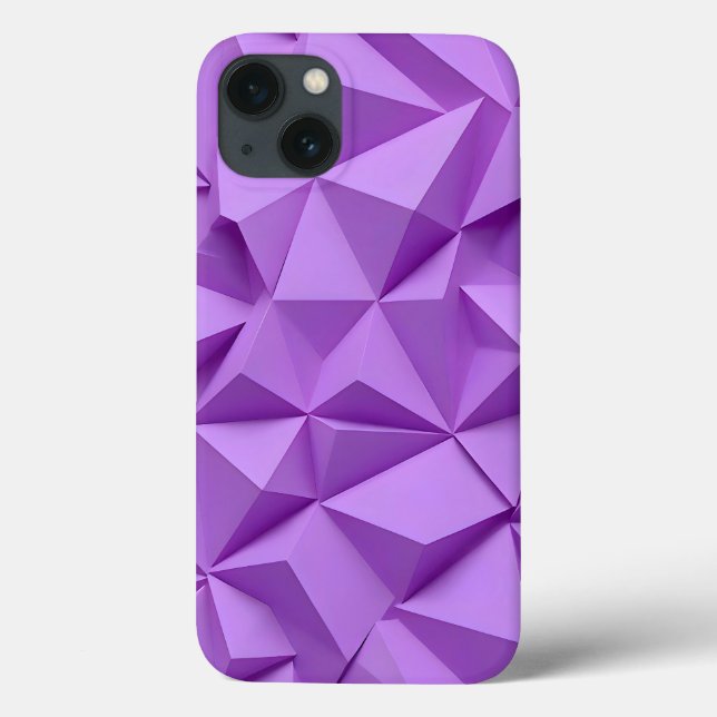 Lavender Purple iPhone Case Geometric and Chic (Back)