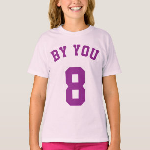 Lavender & Purple Kids Sports Jersey Design T-Shirt