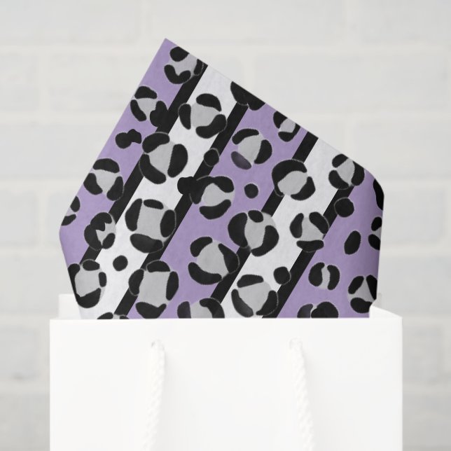 Lavender Purple Leopard Bold Print Tissue Paper (Gift Bag)