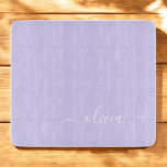 Lavender Purple Modern Script Girly Monogram Name Cutting Board<br><div class="desc">Lavender Purple Simple Script Monogram Name Cutting Board. This makes the perfect graduation,  birthday,  wedding,  bridal shower,  anniversary,  baby shower or bachelorette party gift for someone that loves glam luxury and chic styles.</div>