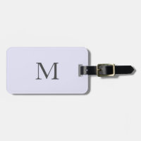 Lavender Purple Monogram Initial Name Modern Gift