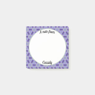Lavender Purple Patterned  Post-it Notes