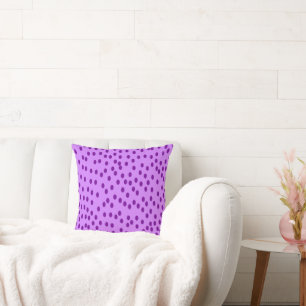 Lavender Purple Polka Dots  Cushion
