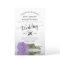 Lavender Purple Rose BUDGET Wedding Invitation