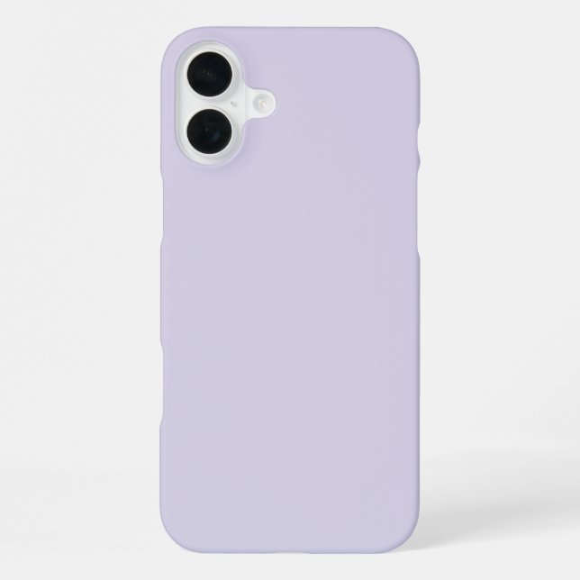 Lavender Purple Simple Minimalist iPhone Case (Back)